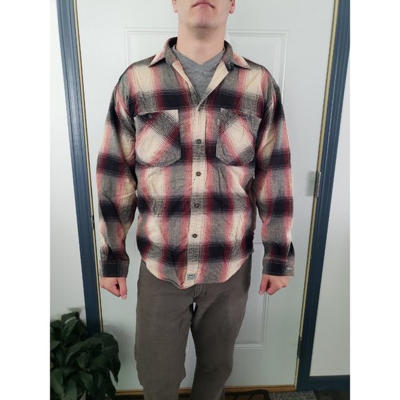 00s Levi's‎ Plaid Flannel - Picture 1 of 6